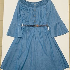 Justice denim dress with belt